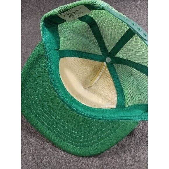 Pace Supply Corp. Vintage Trucker Hat Green Adjustable Snapback Ferrare Line - Picture 8 of 12